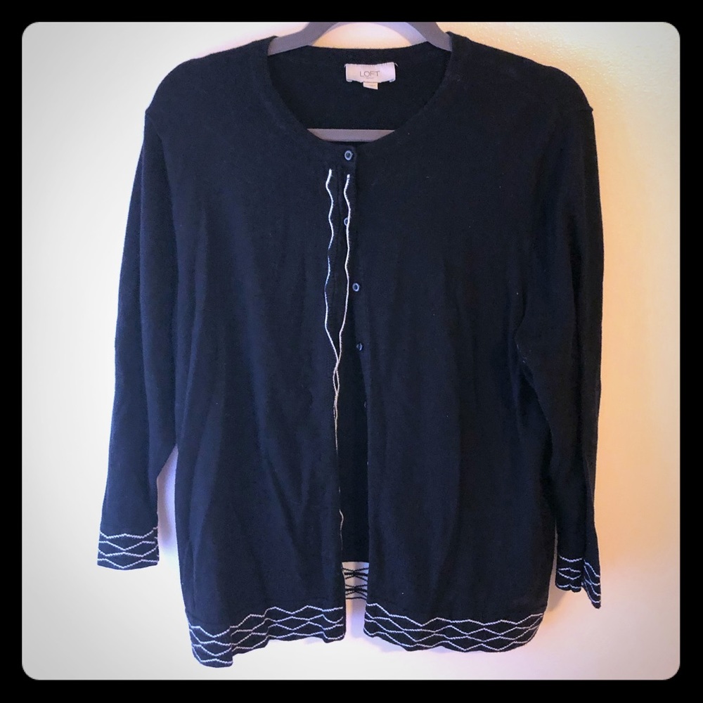 Loft black cardigan